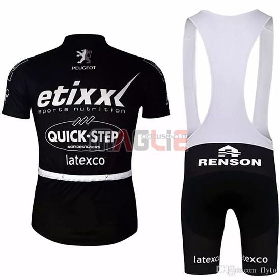 Maglia Etixx Quick Step Manica Corta 2018 Nero